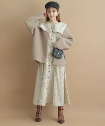 긴팔 달마 컬러 원피스 리랜드트루