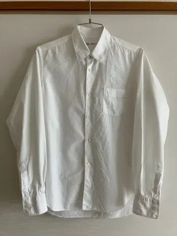 Sans limite 산리미트 레귤러 카라 화이트 셔츠 -2 사이즈