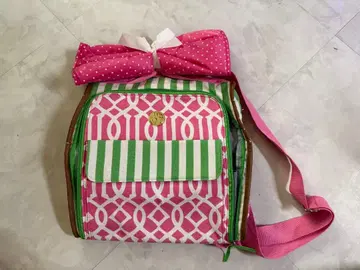 [ 마더백 ] Mud Pie 기저귀 교환 시트 포함 핑크