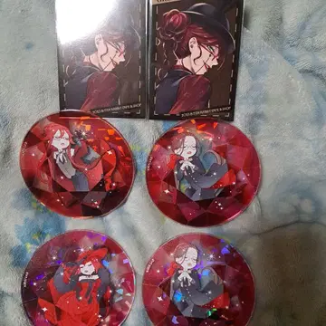 블랙 집사 아크릴 코스터