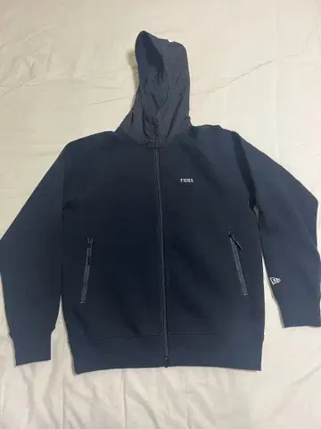 FIDES 블랙 풀 집업 후드티 뉴에라 콜라보