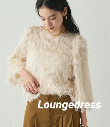 [택 포함 새상품] 라운지 드레스 자카드 페더 블라우스