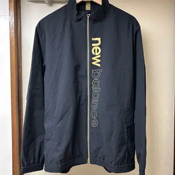 new balance 풀 지퍼 자켓 (블랙/골드) 사이즈 XO