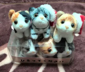 고양이 봉제 인형 6개 세트 [점점 가격 인하 있음]