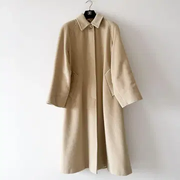 마리나 리날디 / 울 캐시미어 롱 코트 베이지 캐시미어