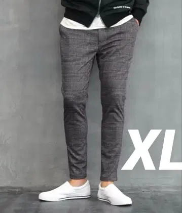 The DUFFER of GLEN CHECK SKINNY TROUSERS