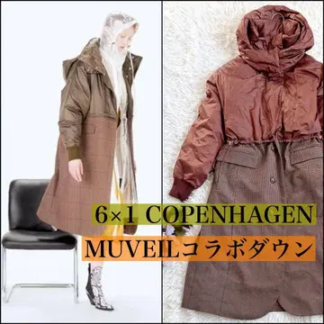 6 x 1 COPENHAGEN 뮤베일 콜라보 다운 코트 다운 자켓