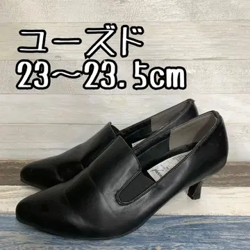 유즈드 23~23.5cm 4E 가죽 느낌 5cm 힐 신발 c291