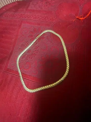 골드 뜨개질 디자인 목걸이