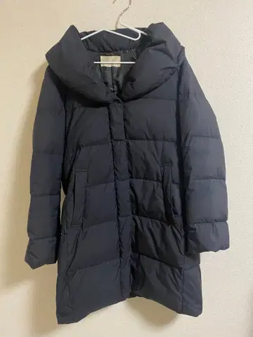 ROPE 다운 롱 코트 블랙