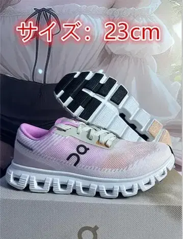 On Cloud 6 Push 스니커즈 23cm 핑크/화이트