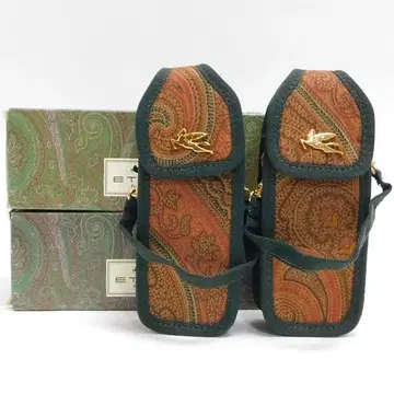 미사용 ETRO 에트로 파우치 2개 세트 페이즐리 무늬 페가수스