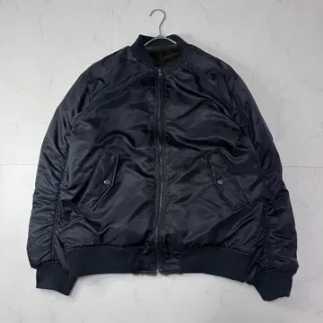 지나시스 오버 사이즈 리버서블 MA-1 퍼 자켓 블랙