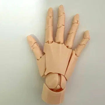 조립 완료 핸드 모델 가챠가챠 페일 오렌지