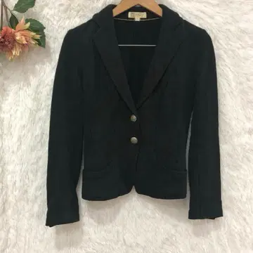 MK 미쉘클랑 디자인 울 자켓 [ M ] 면 스트레치 블랙