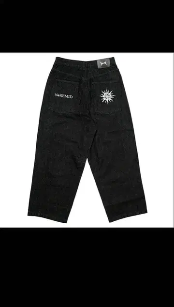 NoREMED 블랙 와이드 팬츠