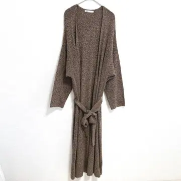 [ZARA] 롱 가디건 ( L ) 니트 허리 리본