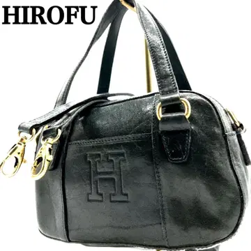 [레어] 히로후 2way 숄더백 가죽 미니 보스턴 그린 계열