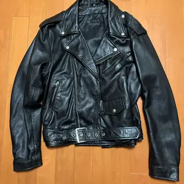 램 가죽 더블 라이더 자켓