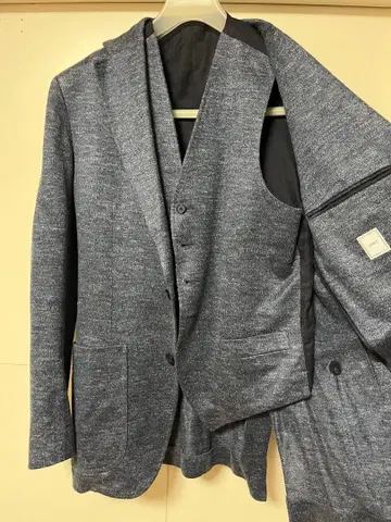 린넨 자켓 LARGE 저지 린넨 멜란지 베스트 LARGE