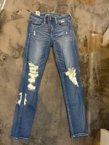 AMERICAN EAGLE 데미지 스키니 데님