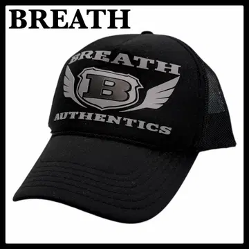 [ 새상품급 ] 블레스 BREATH 로고 메쉬 캡 블랙 BADHOP
