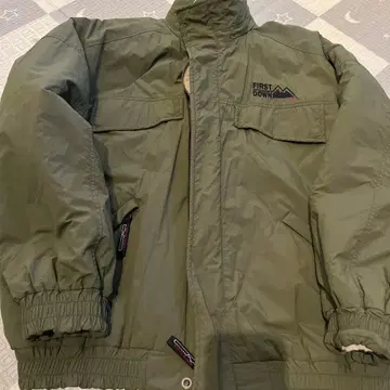 FIRST DOWN 플리스 자켓 올리브