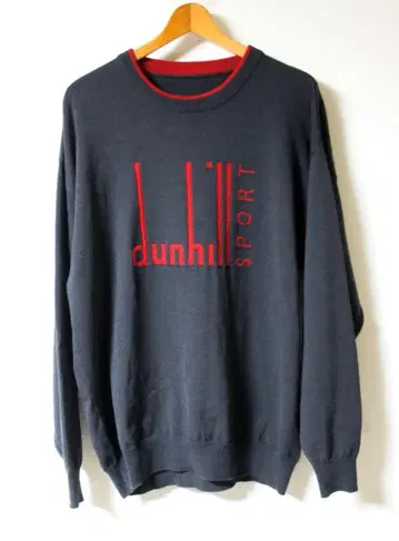 DUNHILL SPORT (던힐 스포츠) 로고 스웨터 가슴둘레 90-98
