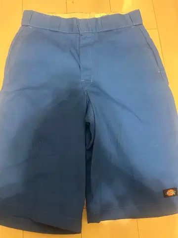 Dickies 파랑 숏팬츠 사인 포함
