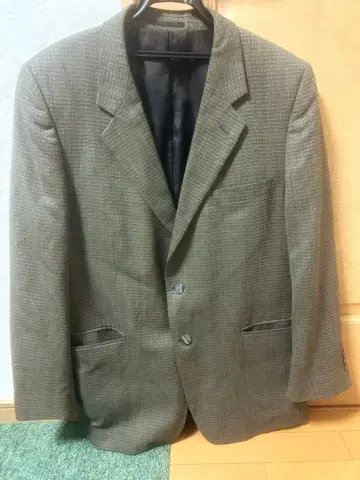 Petrocelli 그레이 체크 무늬 테일러드 자켓