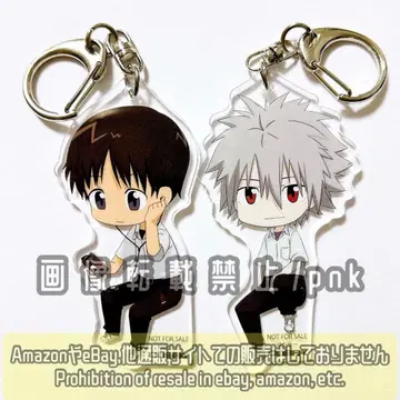 에바 신지 카오루 코스파 특전 아크릴 키링 2종 세트
