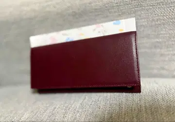 새상품 박스형 황궁 지갑 장지갑 와인 레드