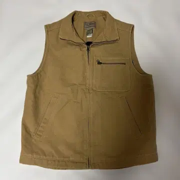 L.L.Bean 엘엘빈 베이지 코튼 베스트 안감 울 구제 의류