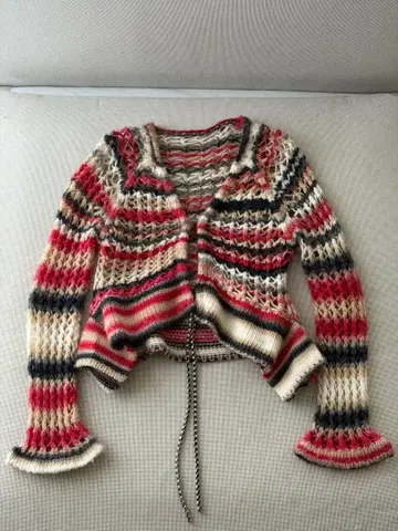 완판템 PERVERSE 퍼버즈 믹스 컬러 니트 가디건