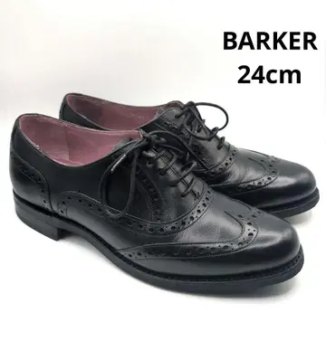 Barker 블랙 가죽 신발