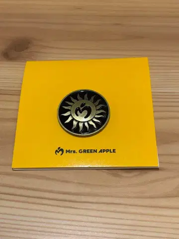 Mrs. GREEN APPLE 핀 배지 태양 모티브