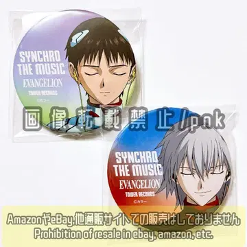 에바 신지 카오루 타워레코드 캔뱃지 2점 미사용 새상품