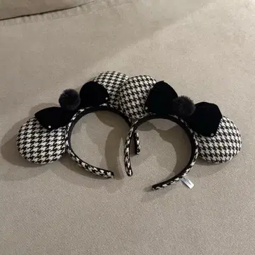 디즈니 머리띠 체크 무늬 (낱개 판매 가능)