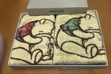 곰돌이 푸 디자인 페이스 타월 2장 세트