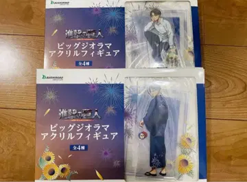 GiGO 한정판 진격의 거인 빅 디오라마 아크릴 피규어 리바이 2종 세트