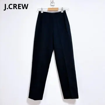 [ 제이크루 ] 슬랙스 여성 팬츠 블랙 면 버튼 포함