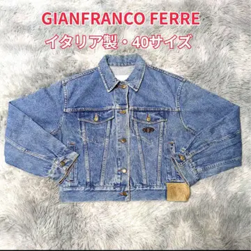 [ GIANFRANCO FERRE ] 이탈리아제 데님 자켓 금장 버튼