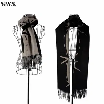 NieR 프린지 부착 대형 TWO-TONE 스톨