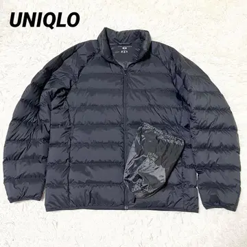 새상품급 UNIQLO 울트라 라이트 다운 자켓 수납 봉투 포함 블랙 XL