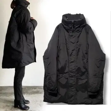 새상품급 몬스터 후드티 패딩 자켓 블랙 M 오버 사이즈 LEVEL7