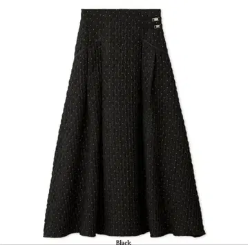 프레이 아이디 마틀라세 라메 자카드 턱 플레어 스커트