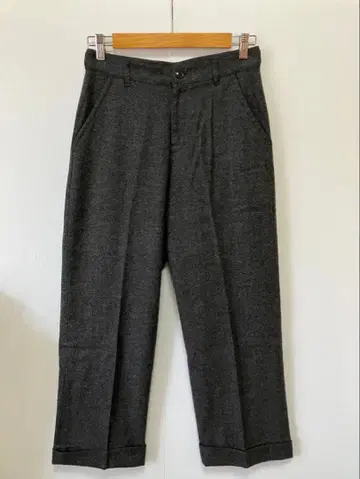 michel beaudouin 울 캐시미어 와이드 팬츠