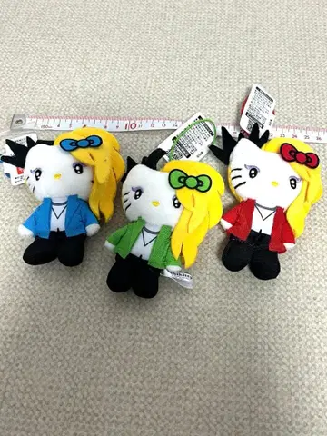 요시키티 헬로키티 콜라보 마스코트 키링 3개 세트 2009