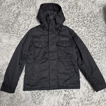 AVIREX LTD. 블랙 후드 부착 자켓