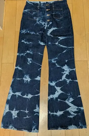 초레어 90s Wrangler 벨보텀 청바지 타이다이 W31